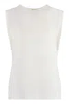 Saint Laurent Woman Top White Size 8 Silk In White