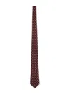 Saint Laurent Petits Losan Tie In Burgundy