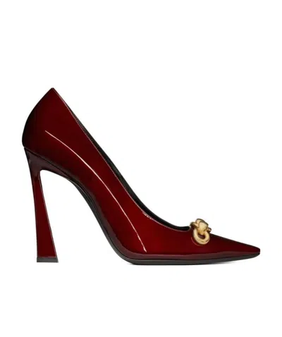 Saint Laurent Silvana 110mm Pumps In Brown