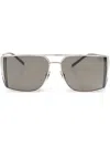 Saint Laurent Men Sl 750 Sunglasses In Silver