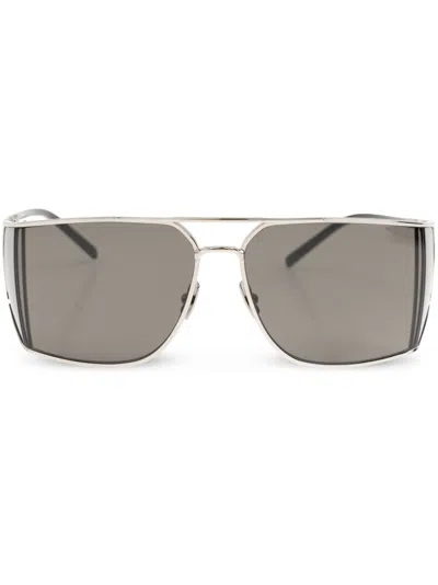 SAINT LAURENT SILVER CLASSIC SUNGLASSES