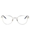 Saint Laurent Silver-crystal-transparent Metal Glasses