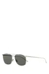 Saint Laurent Silver Metal Sl 796 Sunglasses In Green