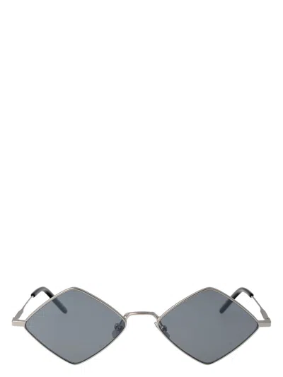 SAINT LAURENT SILVER METAL SUNGLASSES