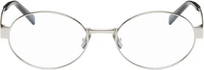 Saint Laurent Silver Sl 692 Glasses In Silver-silver-transp