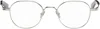 Saint Laurent Silver Sl 730 Glasses In Silver-silver-transp