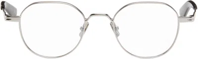 Saint Laurent Silver Sl 730 Glasses In White