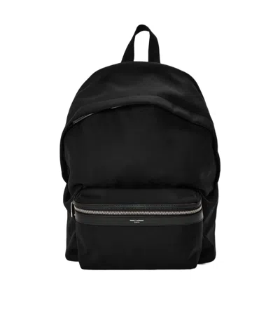 Saint Laurent Simple Backpack In Black