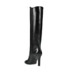 Saint Laurent Simple Leather Boots In Black
