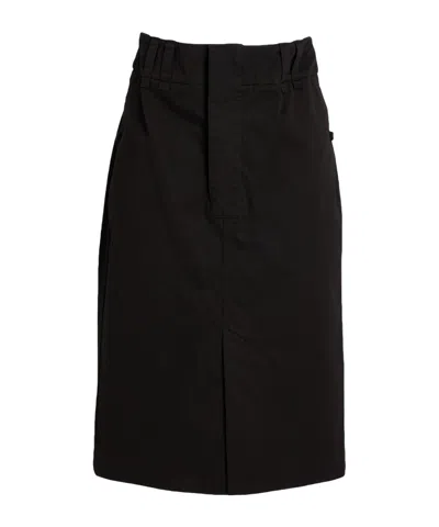 Saint Laurent Simple Solid-color A-line Skirt In Black
