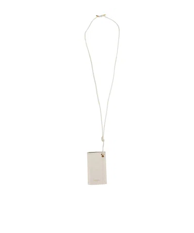 Saint Laurent Simple Solid-color Wallet In Beige