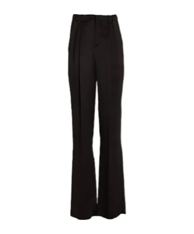 Saint Laurent Simple Straight-leg Pants In Black