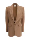 Saint Laurent Tailored Single-breasted Blazer Back Slit