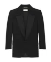 Saint Laurent Single-breasted Blazer In Black