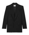 Saint Laurent Single-breasted Blazer In Black