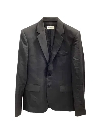 Pre-owned Saint Laurent Single-breasted Blazer In Black