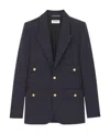 Saint Laurent Single-breasted Blazer In Black