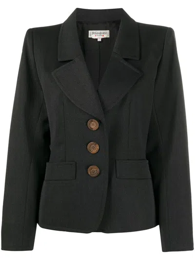 Pre-owned Saint Laurent Single-breasted Jacket In Black