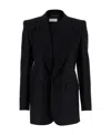 Saint Laurent Single Breasted Tailored Blazer In Black