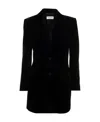 Saint Laurent Single-breasted Wool Blazer In Black