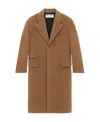 Saint Laurent Manteau Coat In Brown