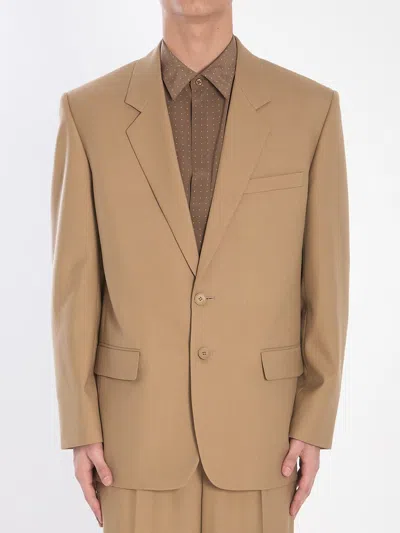 SAINT LAURENT SINGLE-BREASTED WOOL JACKET