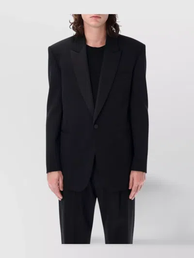 SAINT LAURENT SINGLE BUTTON SMOKING JACKET