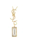 Saint Laurent Single Earring "cassandras" In Burgundy