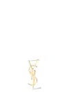 Saint Laurent Single Earring 'cassandre' In Gold