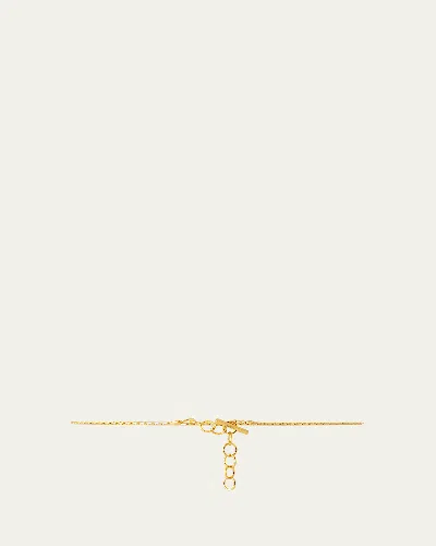 Saint Laurent Skinny Brass Chain Belt In Antico