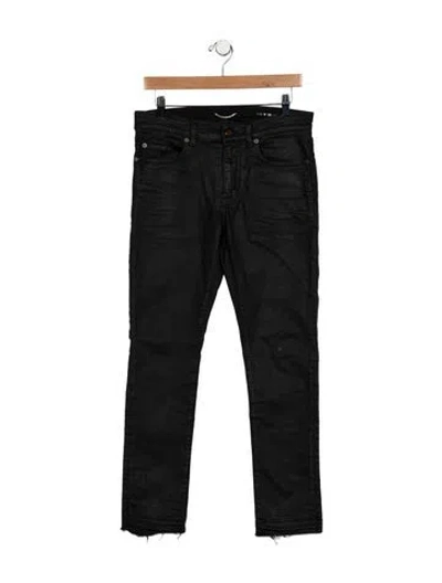 Pre-owned Saint Laurent Skinny Jeans In Black