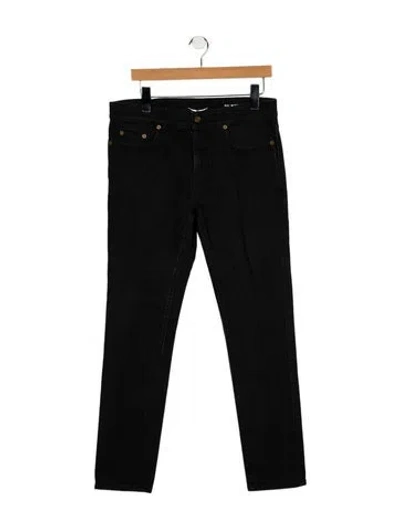 Pre-owned Saint Laurent Skinny Jeans In Black