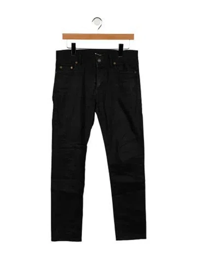 Pre-owned Saint Laurent Skinny Jeans In Black