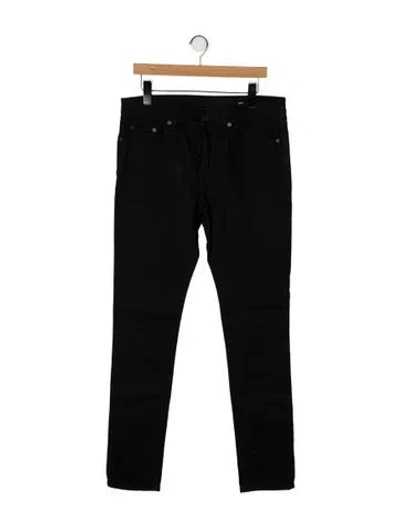 Pre-owned Saint Laurent Skinny Jeans In Black