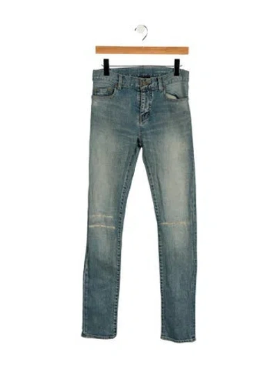Pre-owned Saint Laurent Skinny Jeans In Blue