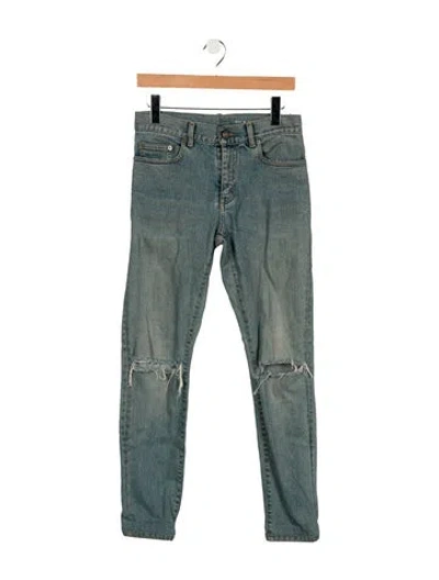Pre-owned Saint Laurent Skinny Jeans In Blue