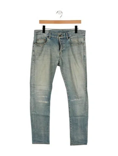 Pre-owned Saint Laurent Skinny Jeans In Blue