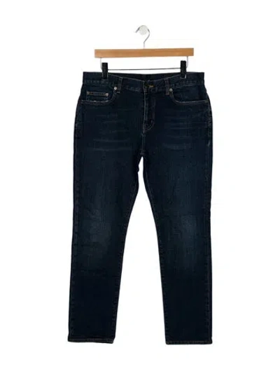 Pre-owned Saint Laurent Skinny Jeans In Blue