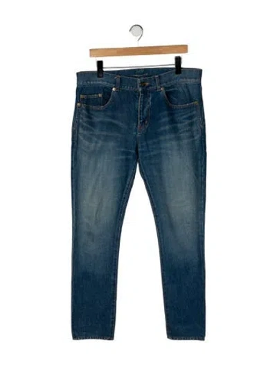 Pre-owned Saint Laurent Skinny Jeans In Blue