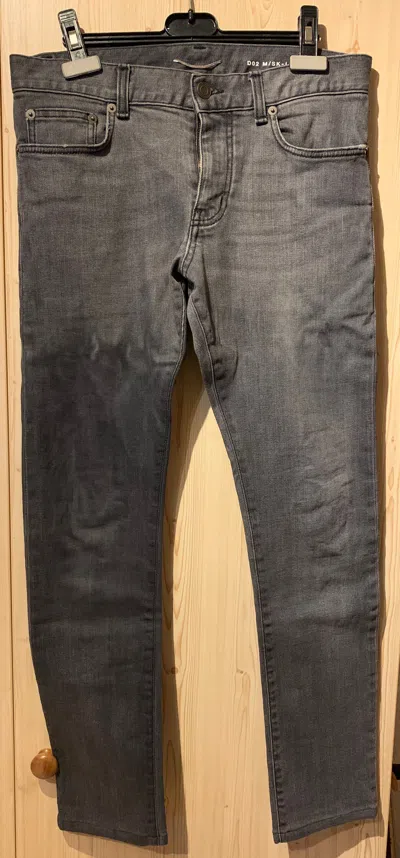 Pre-owned Saint Laurent Skinny Jeans D02 2013 Grey