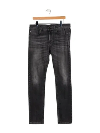 Pre-owned Saint Laurent Skinny Jeans In Gray