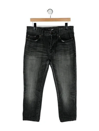 Pre-owned Saint Laurent Skinny Jeans In Gray