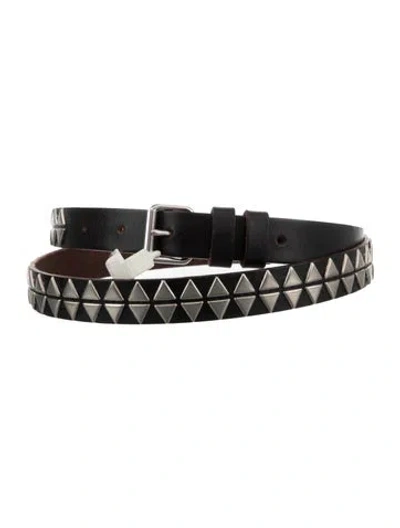 Pre-owned Saint Laurent Skinny Leather Belt In Multi