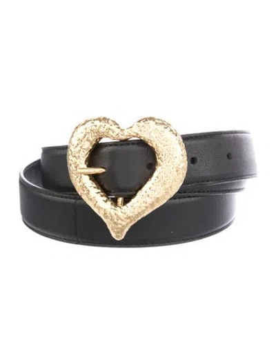 Pre-owned Saint Laurent Skinny Leather Belt In Multi