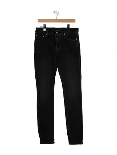 Pre-owned Saint Laurent Skinny Leg Pants W/ Tags In Black