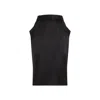 Saint Laurent Silk Skirt With Back Slit In Black