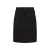 Saint Laurent Twill-weave Mini Skirt In Black