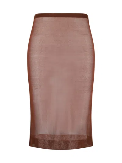 Saint Laurent Skirts In Brown