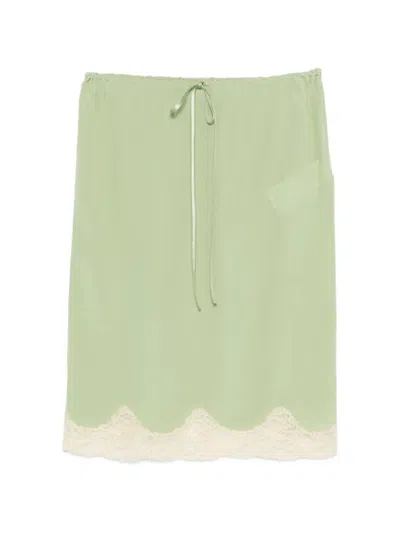 Saint Laurent Skirt In Green
