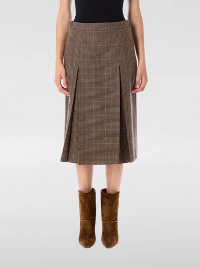 Saint Laurent Skirt  Woman Colour Beige In Sand
